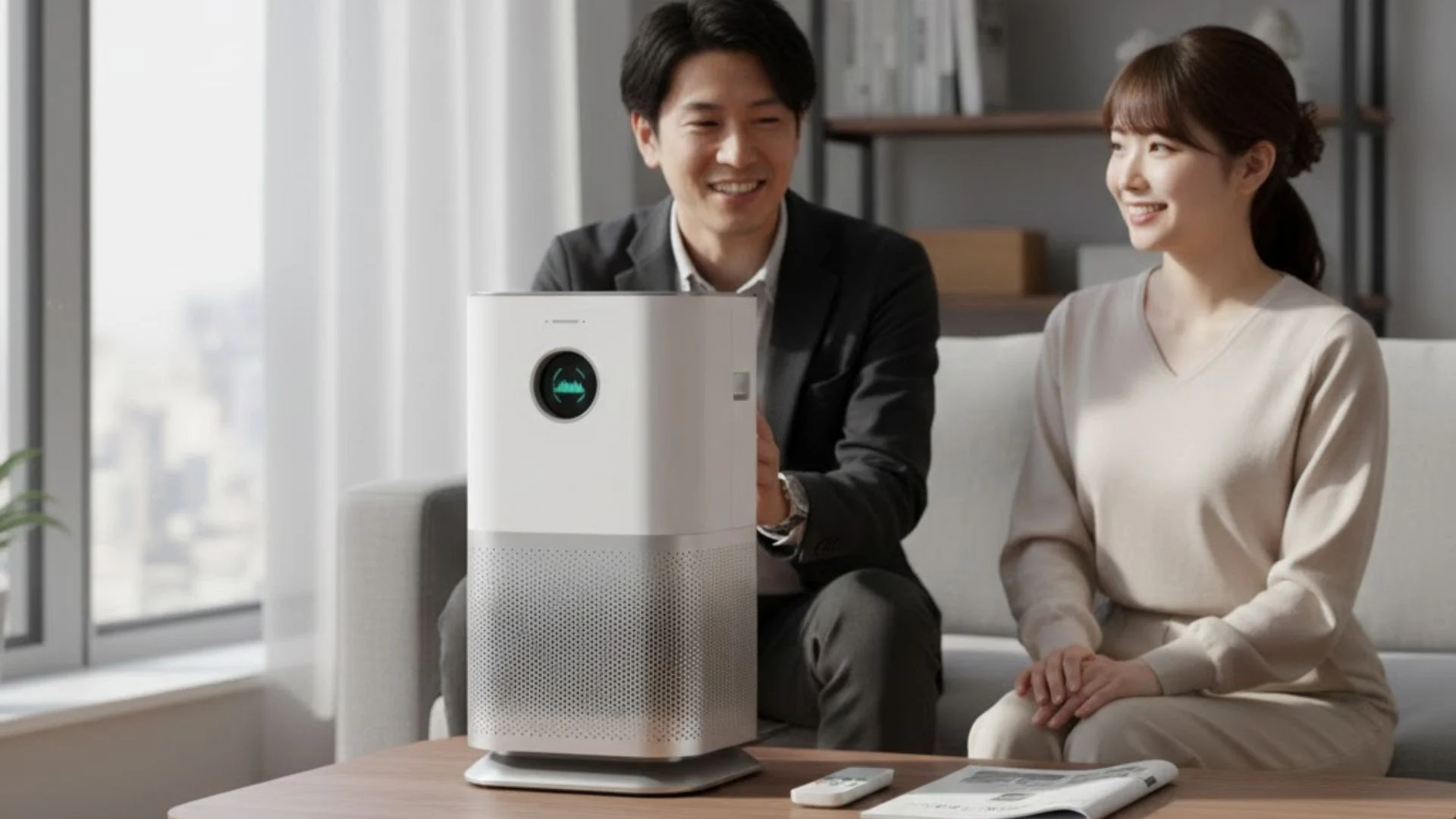 空気清浄機査定の様子