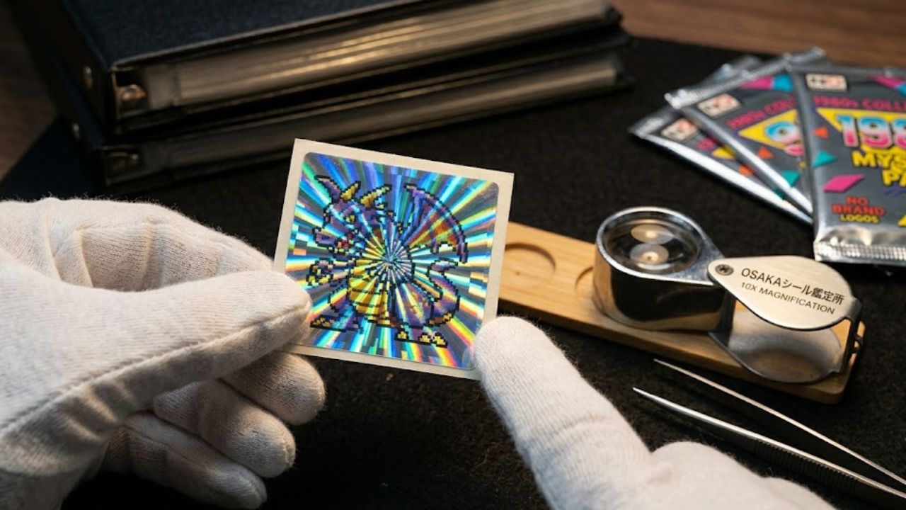 シールの精密査定風景