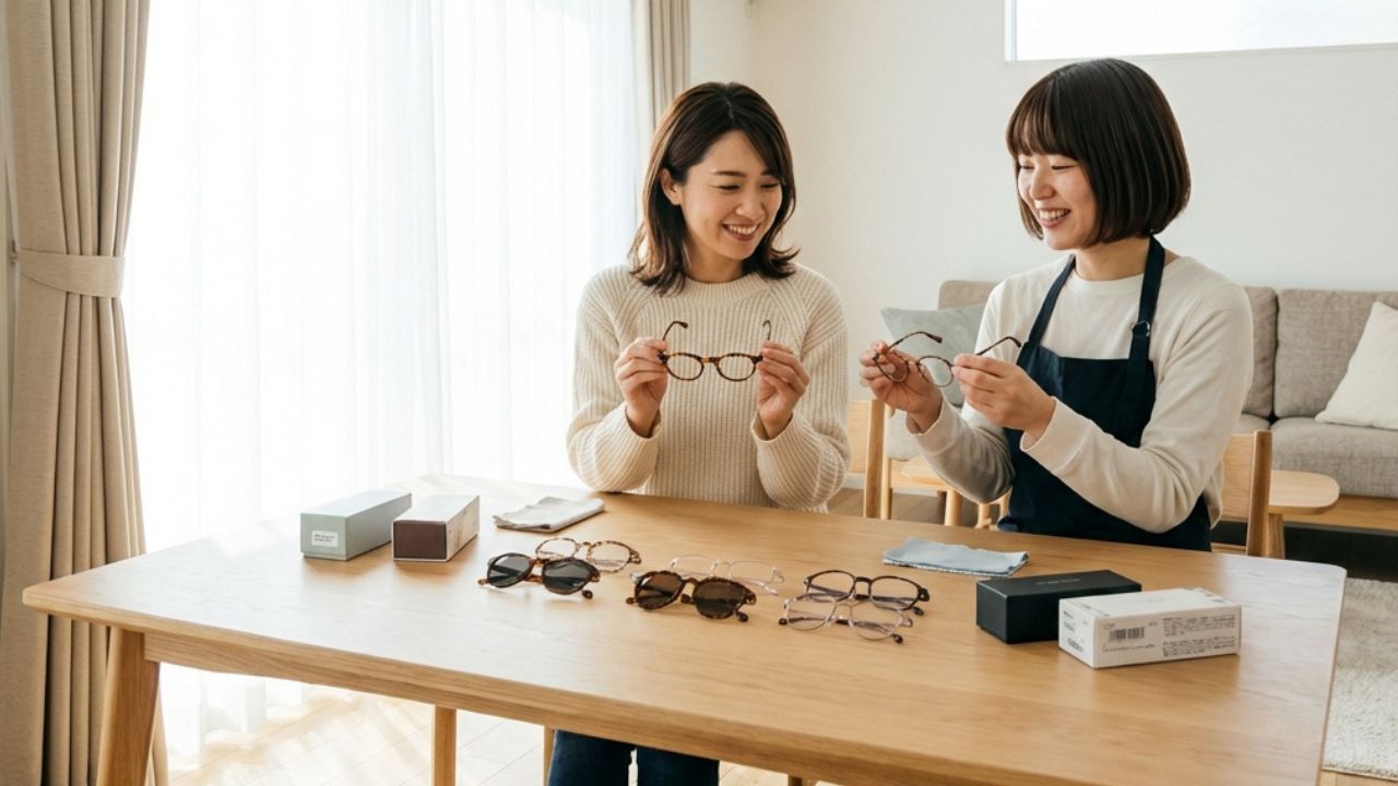 ブランドサングラス査定風景