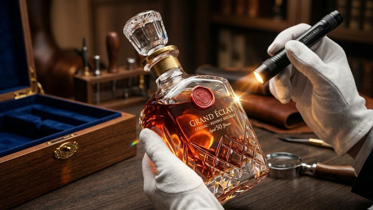 高級洋酒の鑑定風景