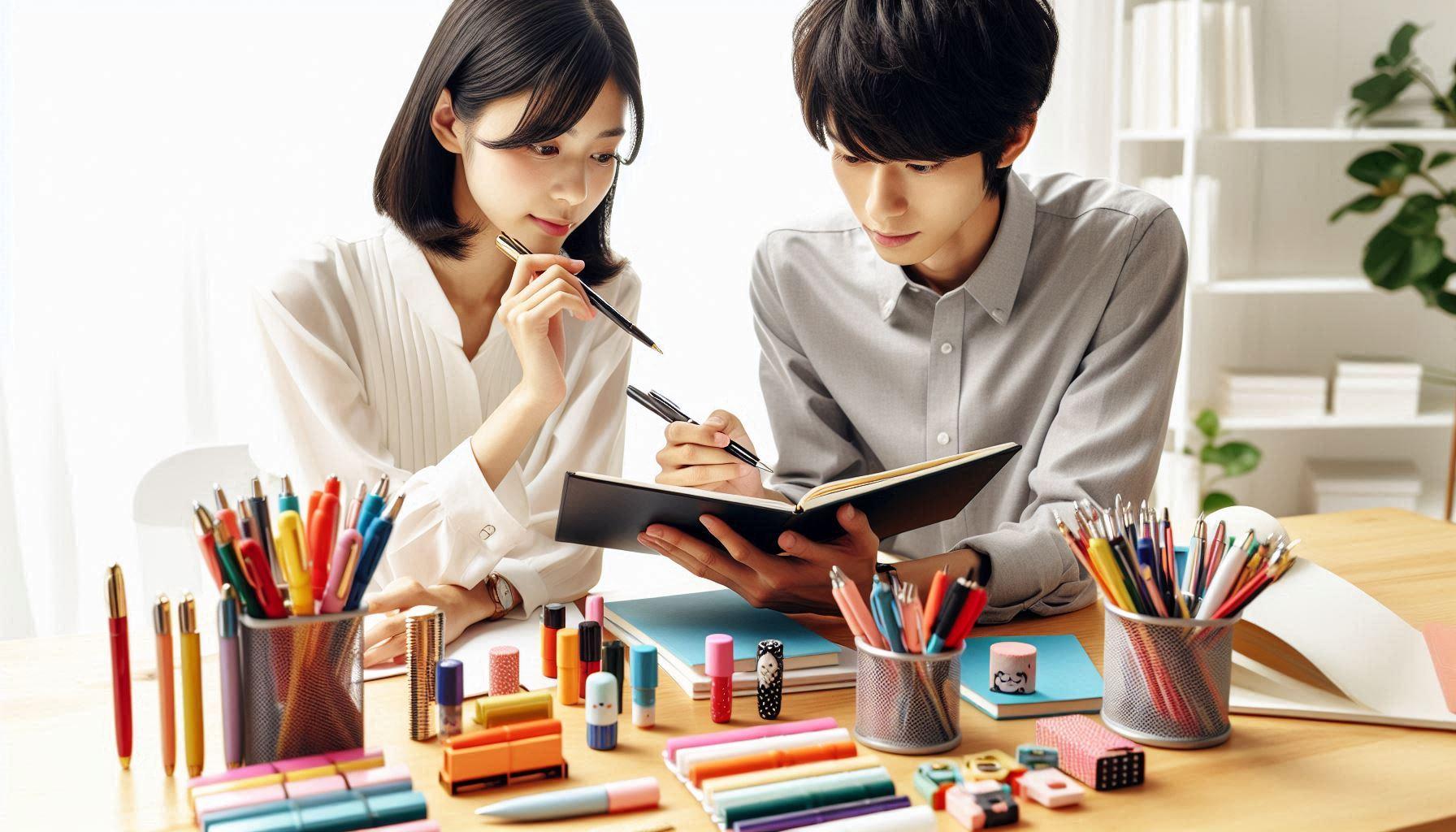 文房具の査定風景