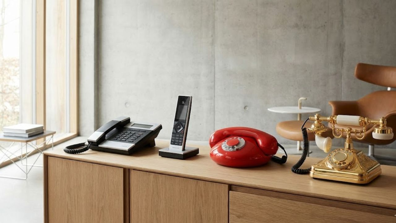 ヤコブイェンセンやバング＆オルフセンのモダン電話機