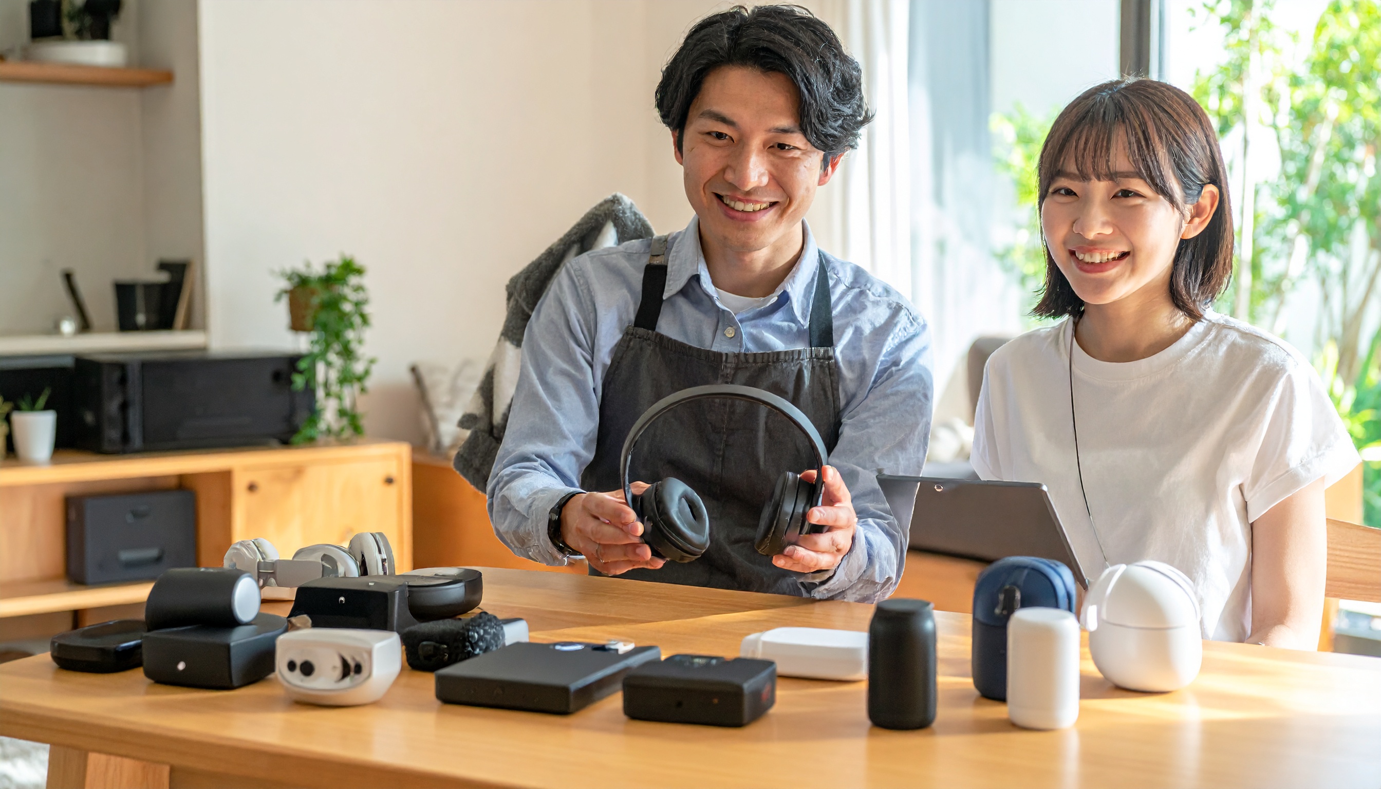 オーディオ機器査定風景