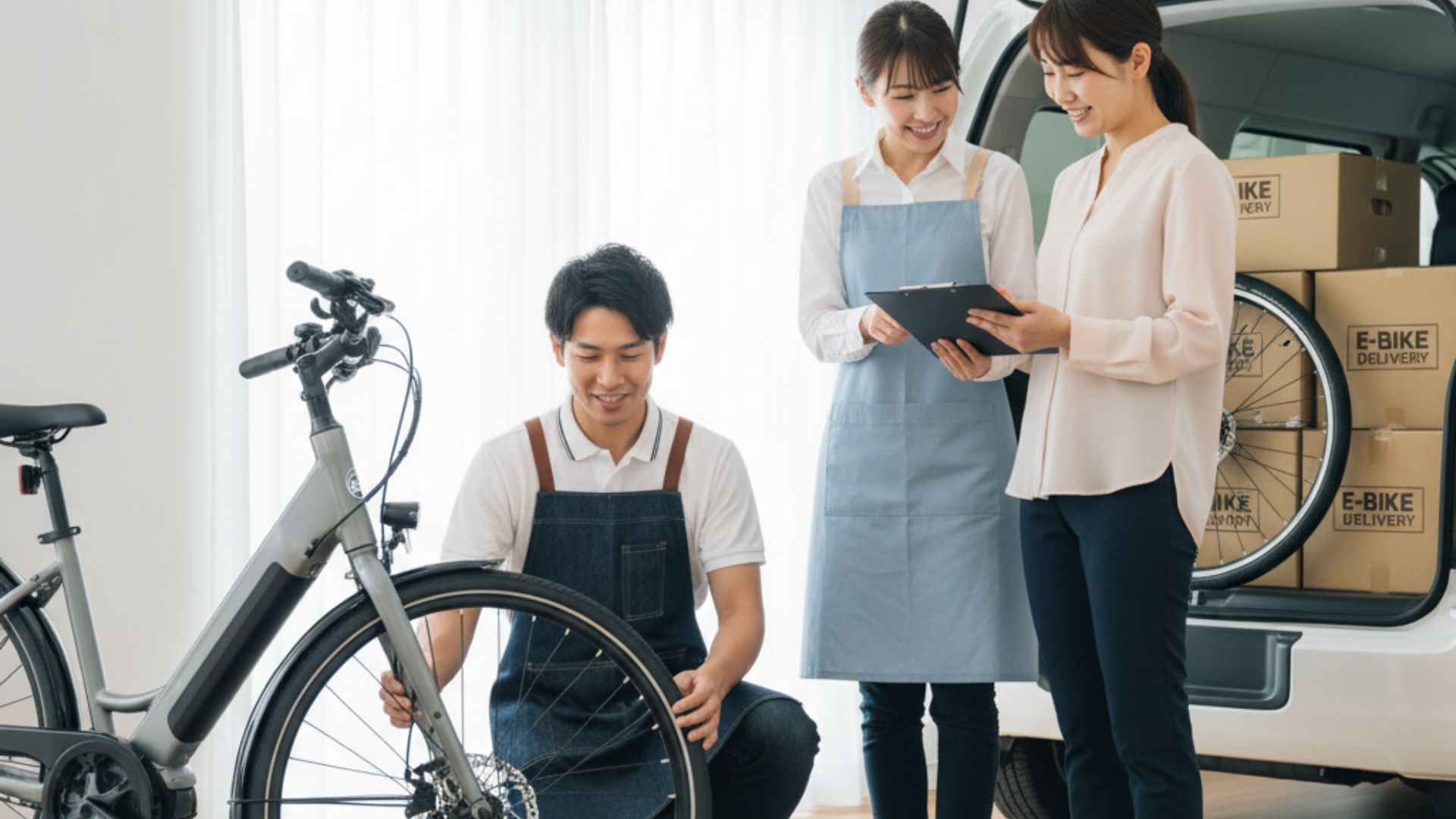 E-bikeの取引風景イメージ