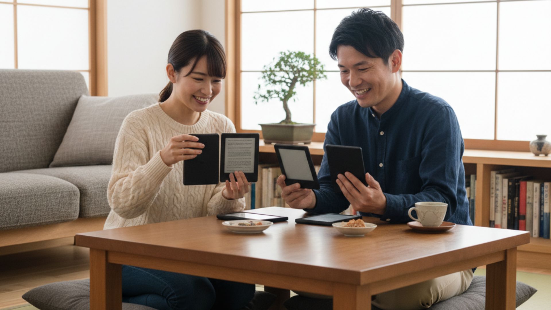 電子書籍端末査定の様子