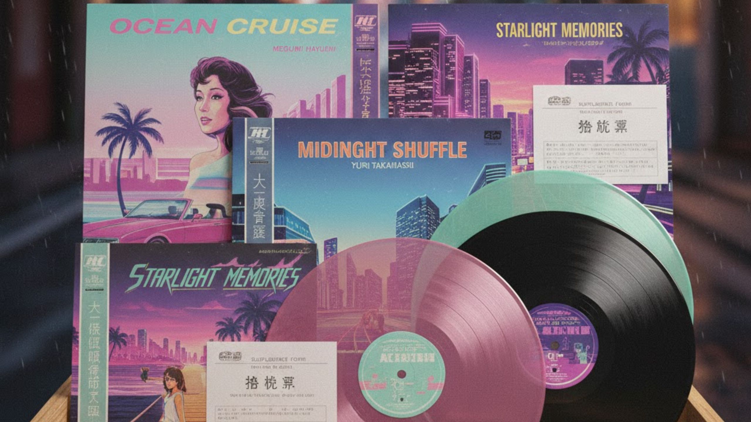 山下達郎や竹内まりやなど世界的人気のシティポップLP