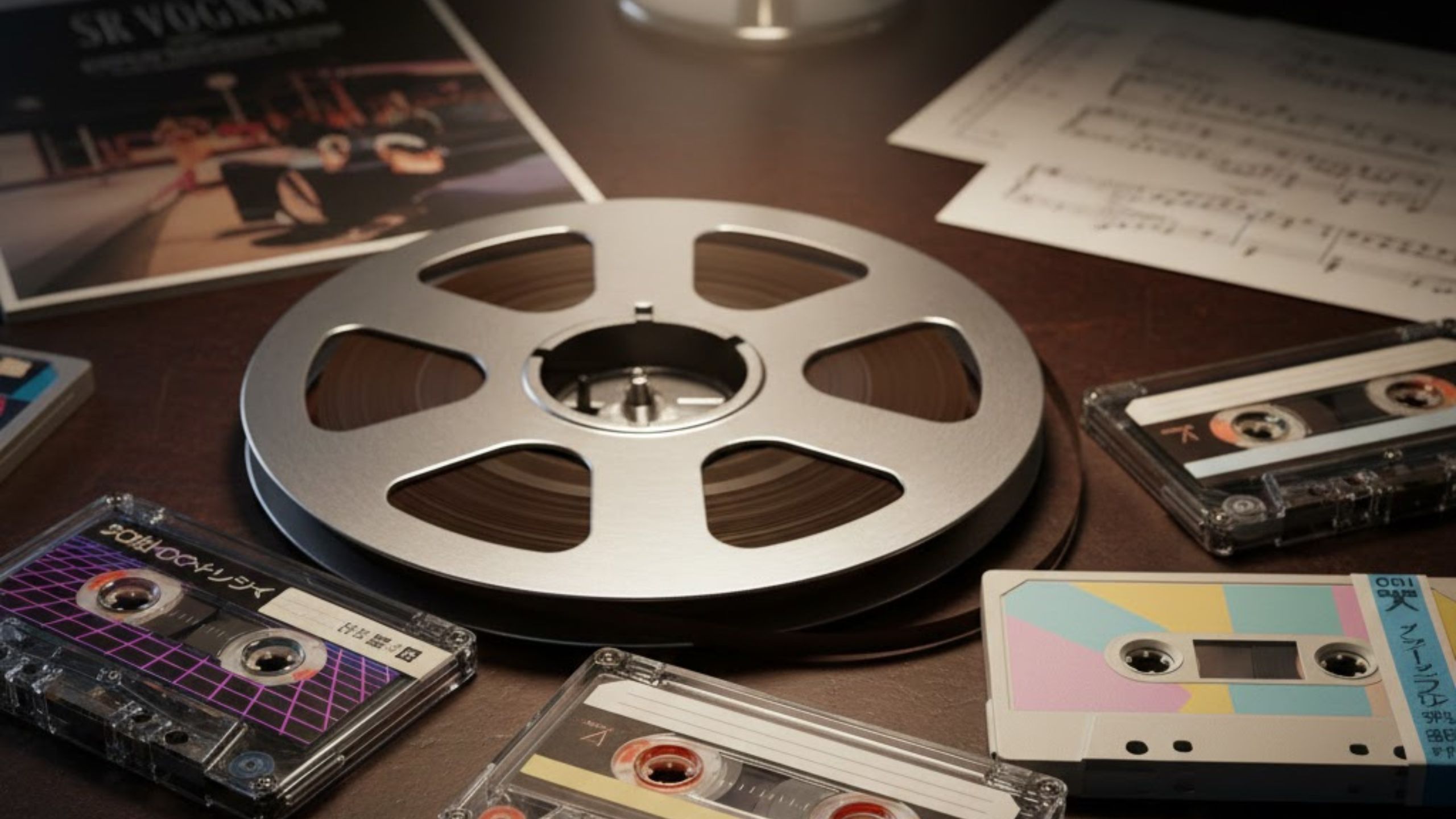 当時もののミュージックカセットテープとメタルテープ