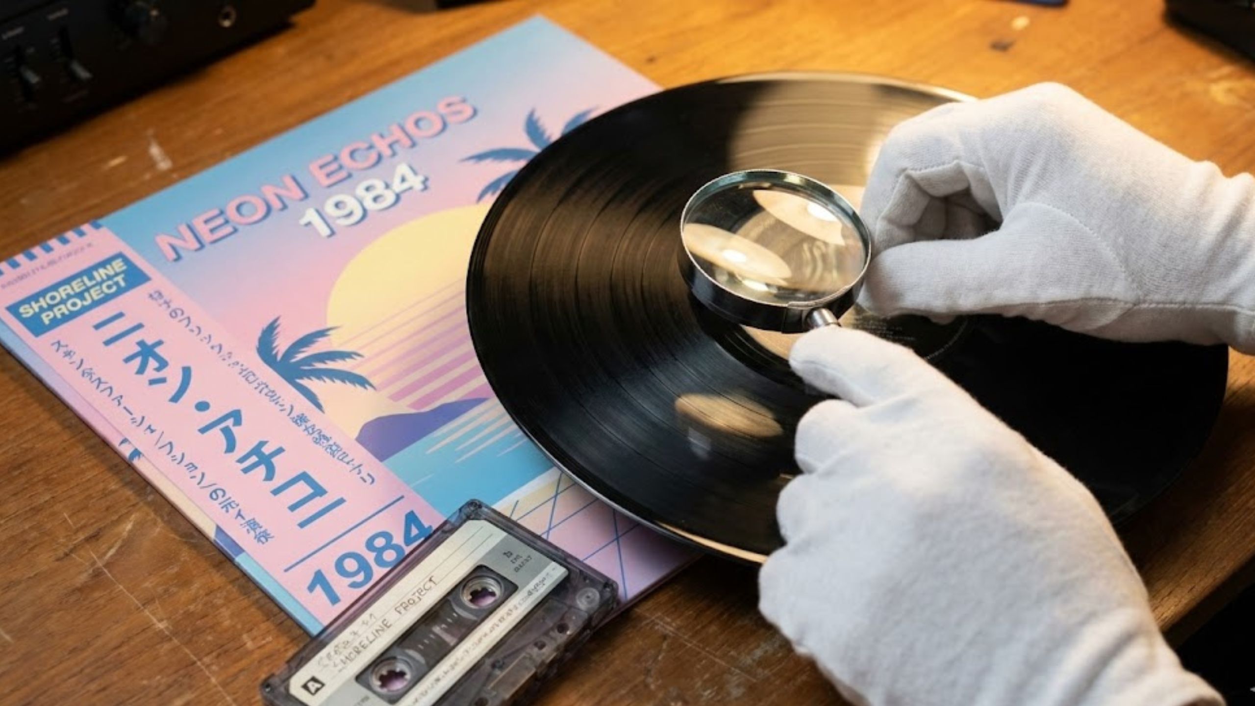 和モノLP・名盤の精密鑑定風景