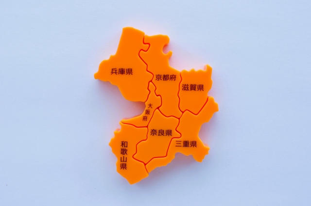 関西エリア地図