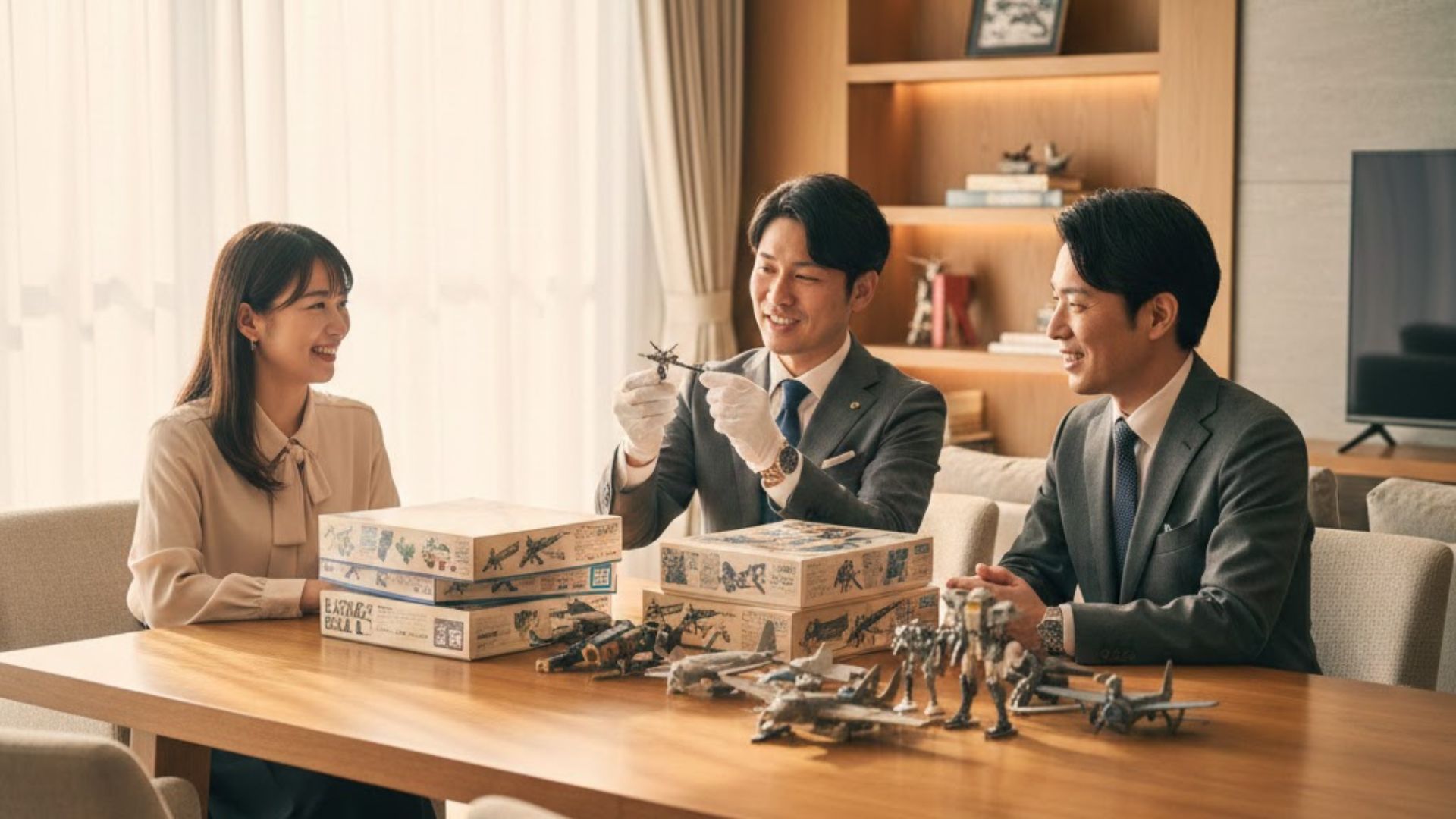 大量買取・整理の様子