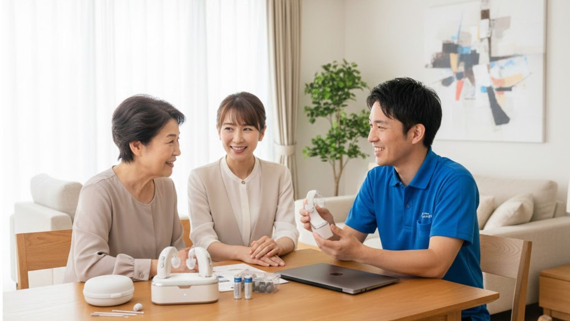 補聴器査定の様子