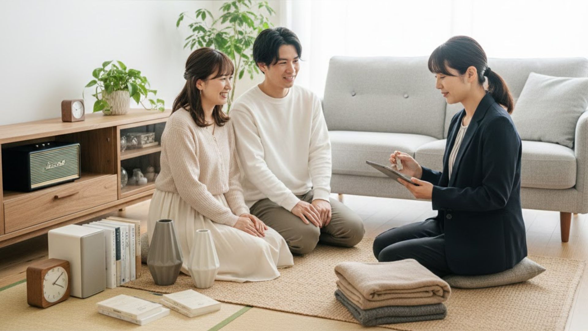 スタッフによる査定風景