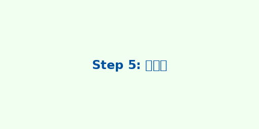ステップ5:その場でお支払い