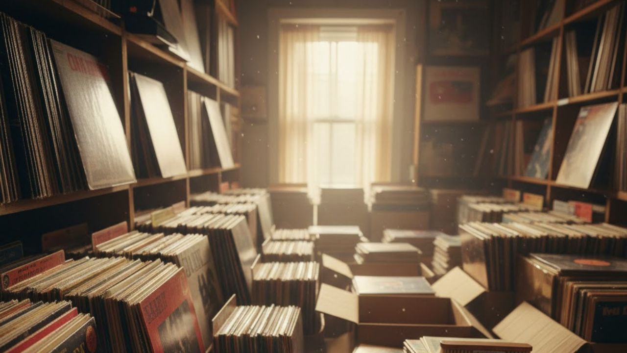 数千枚単位のレコードコレクション・遺品整理の買取イメージ