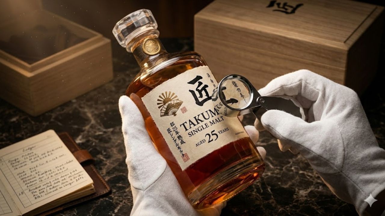 ヴィンテージウイスキーの鑑定風景