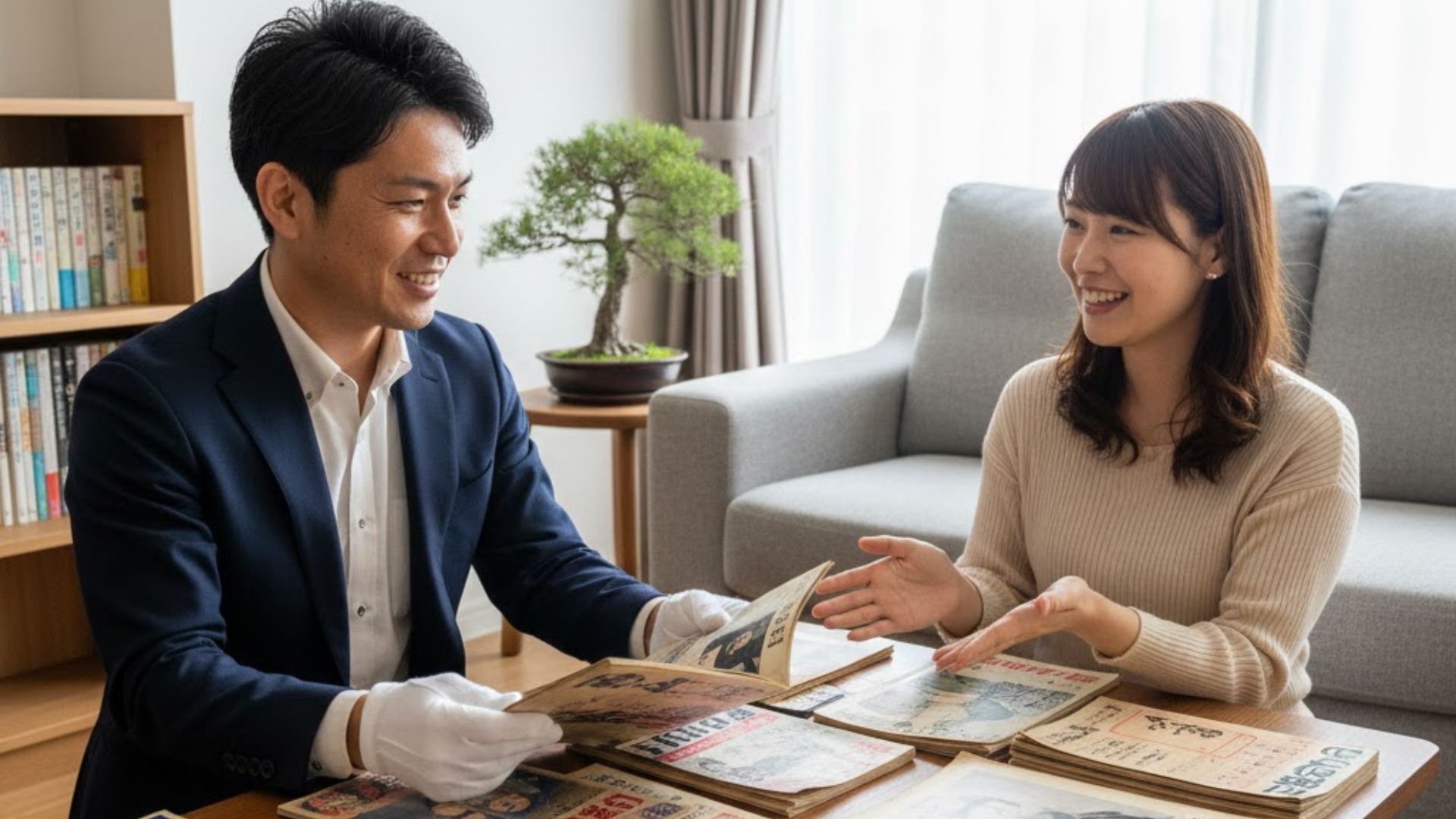 演劇資料査定風景