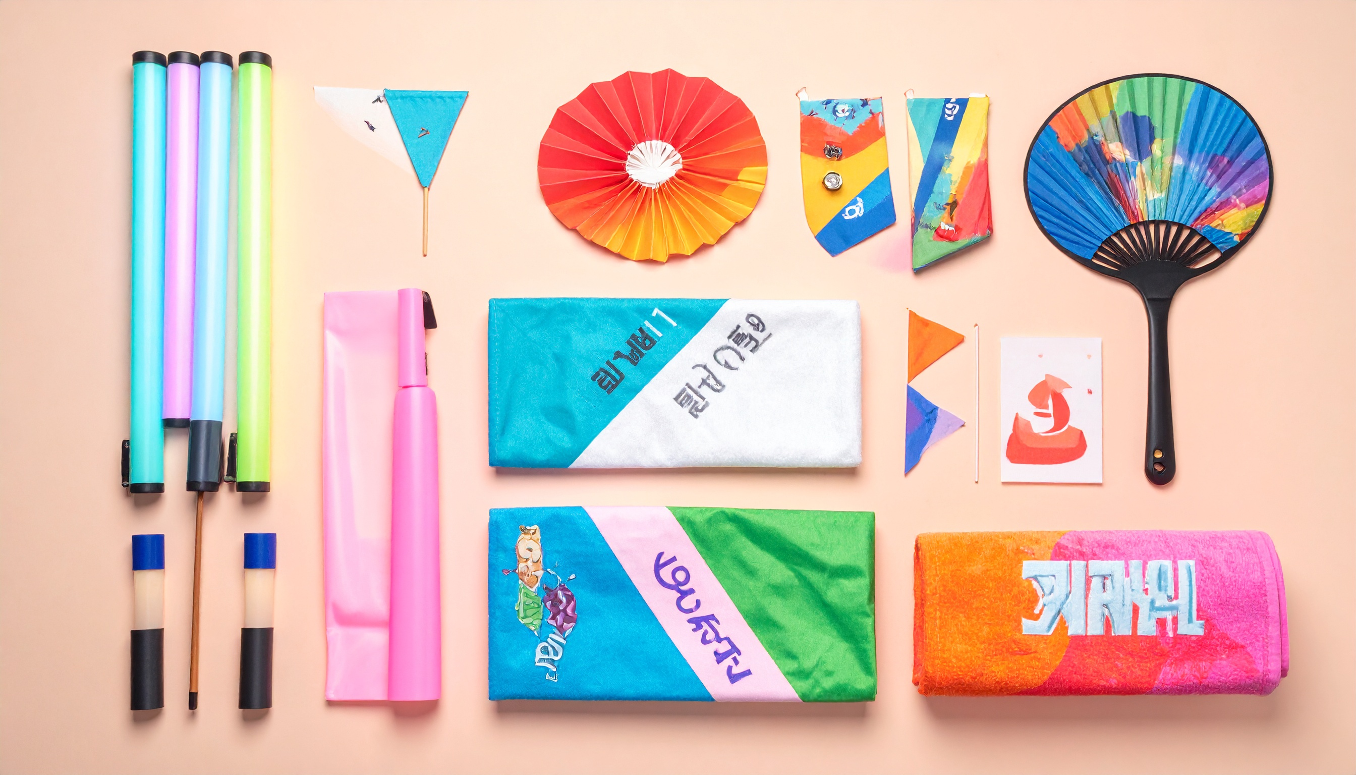 K-POP ペンライト うちわ スローガン