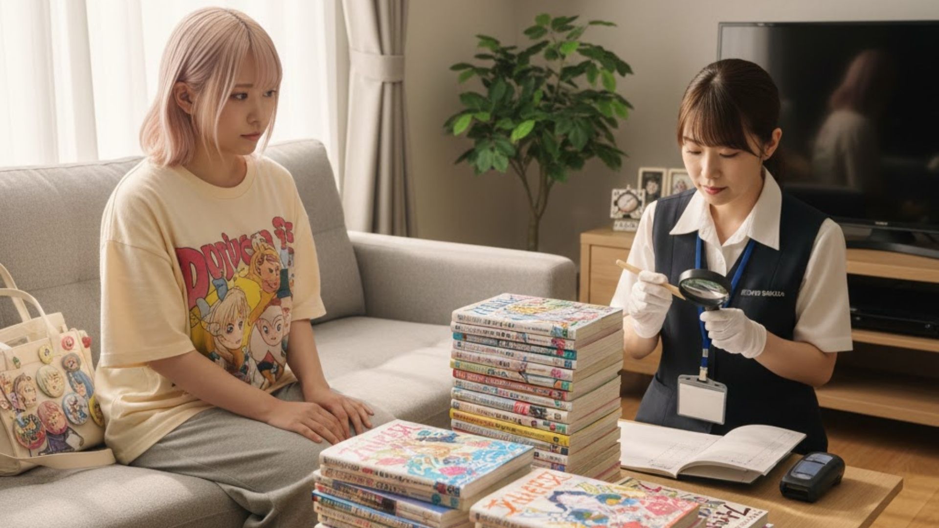 漫画・コミック査定風景