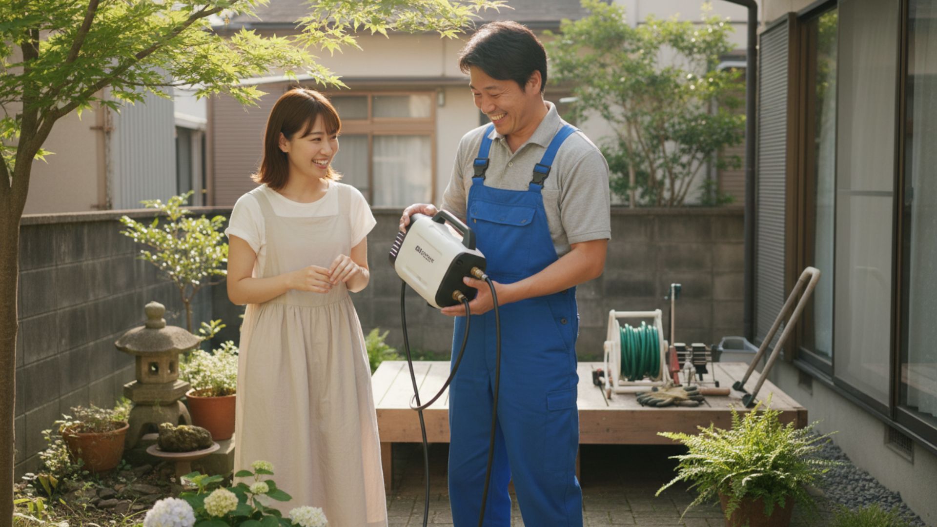 高圧洗浄機の査定風景