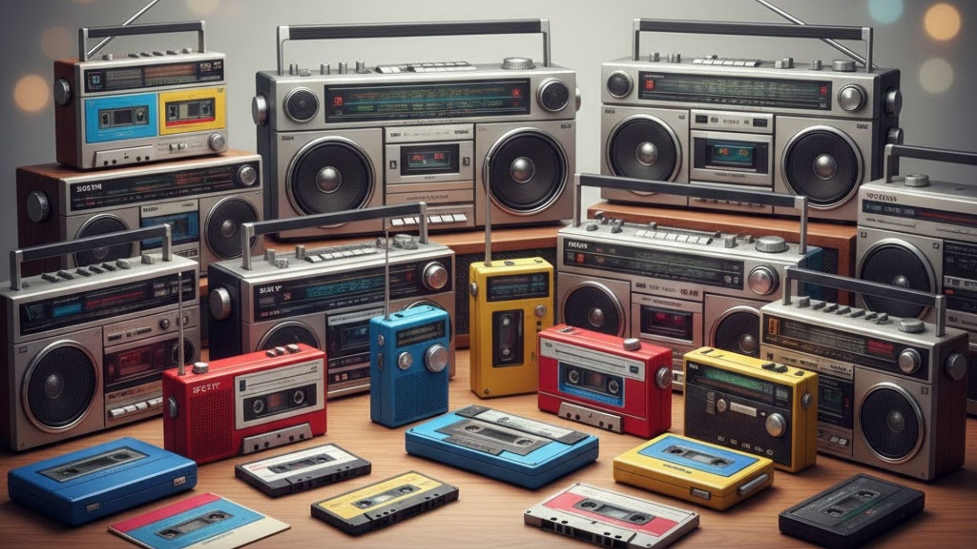 ラジカセ・ダブルカセット