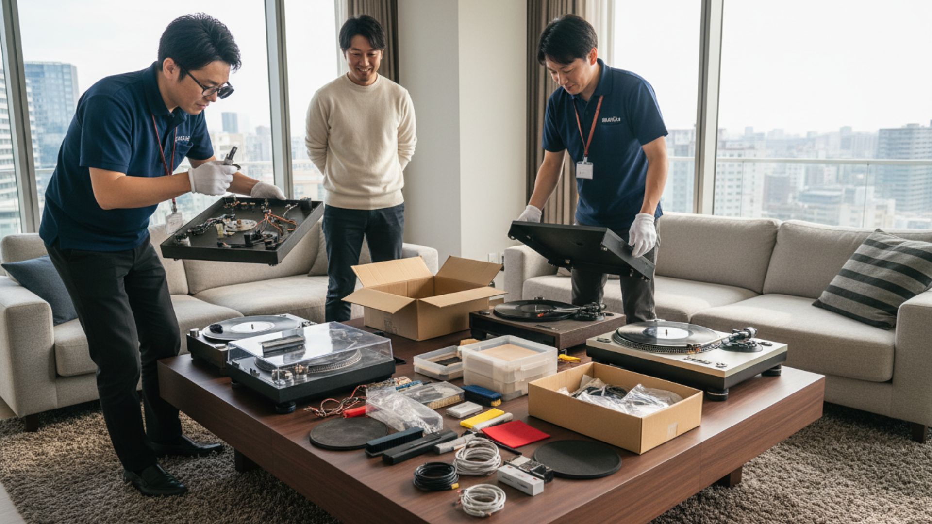 レコードプレーヤーまとめて買取