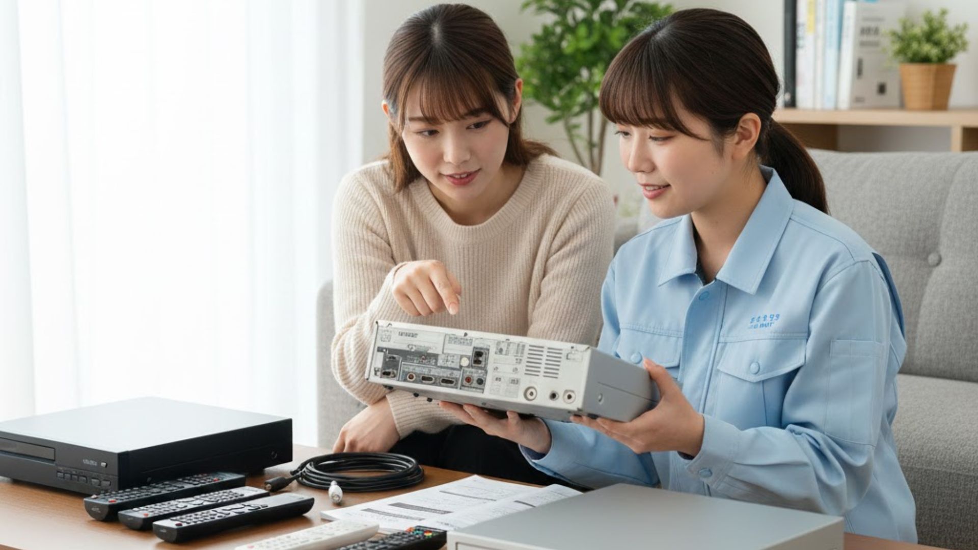 DVD/BDレコーダーの査定風景