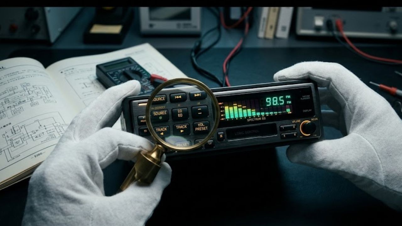 レトロ車載ガジェット専門鑑定風景