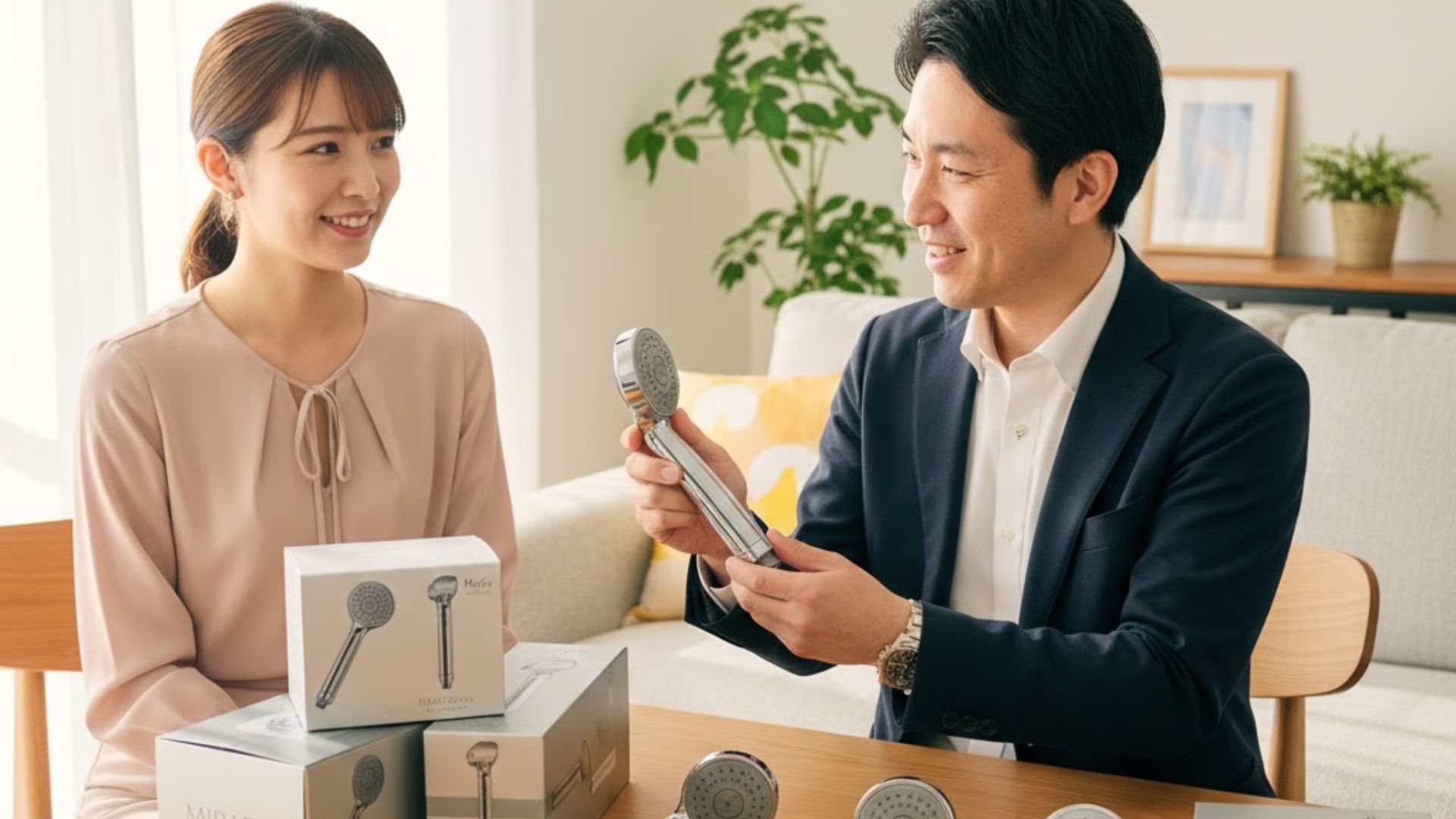 高級シャワーヘッドの査定風景