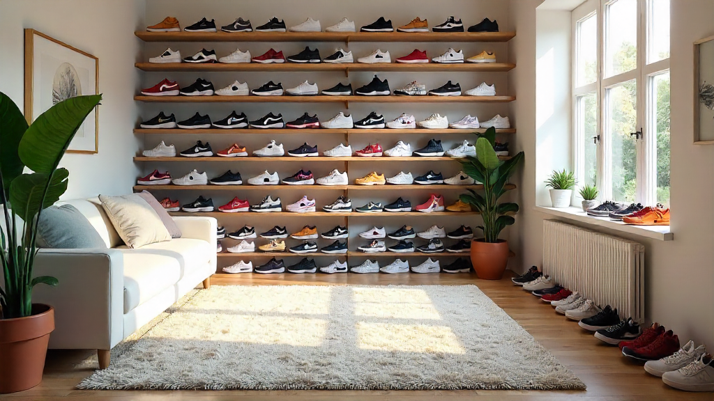 スニーカーの大量コレクション