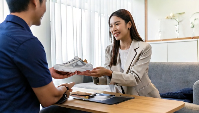 スニーカー買取のスムーズな手続きイメージ