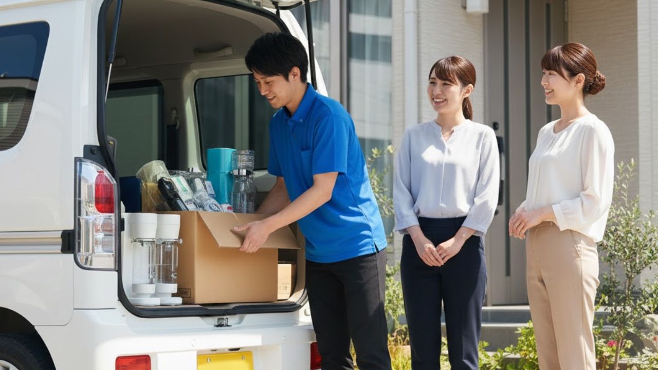 宅配買取の様子