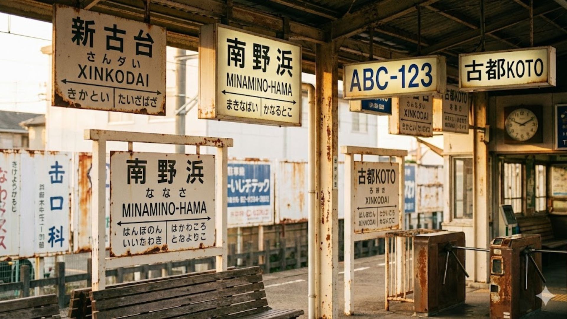 駅名標・駅舎看板・電照式サイン