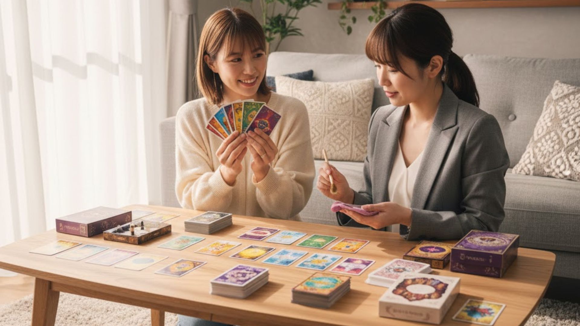 タロットカード査定風景