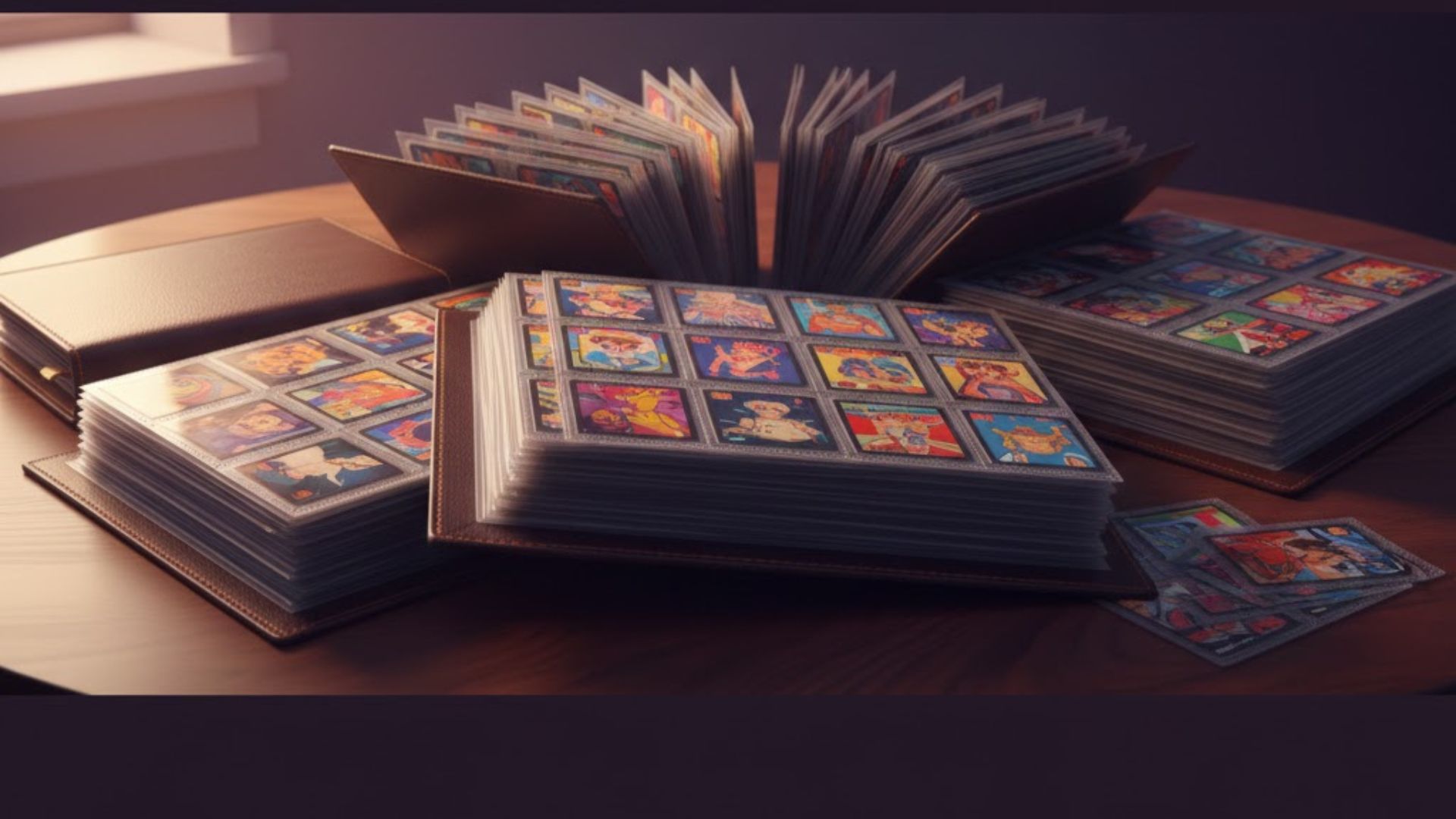 アルバムに美しく整理された大量のテレフォンカード買取イメージ