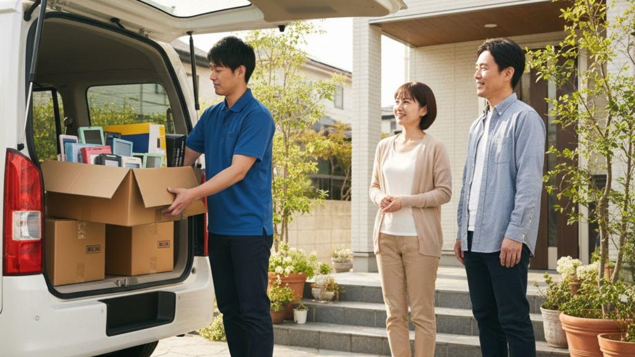 宅配買取の様子