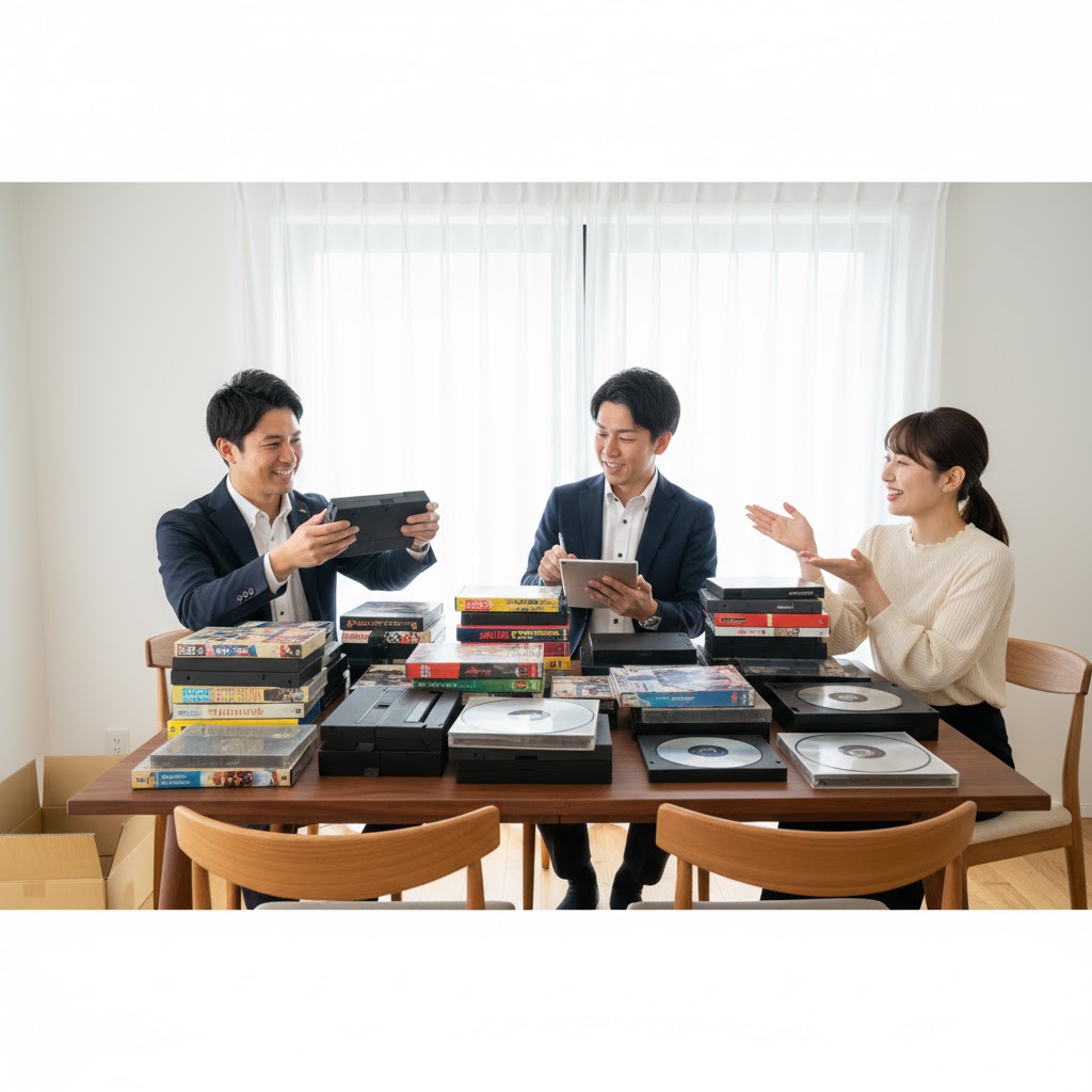 VHS・βベータ・レーザーディスクまとめて買取