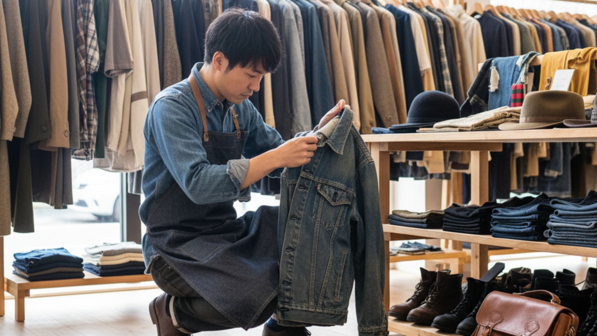 ヴィンテージ古着査定風景イメージ