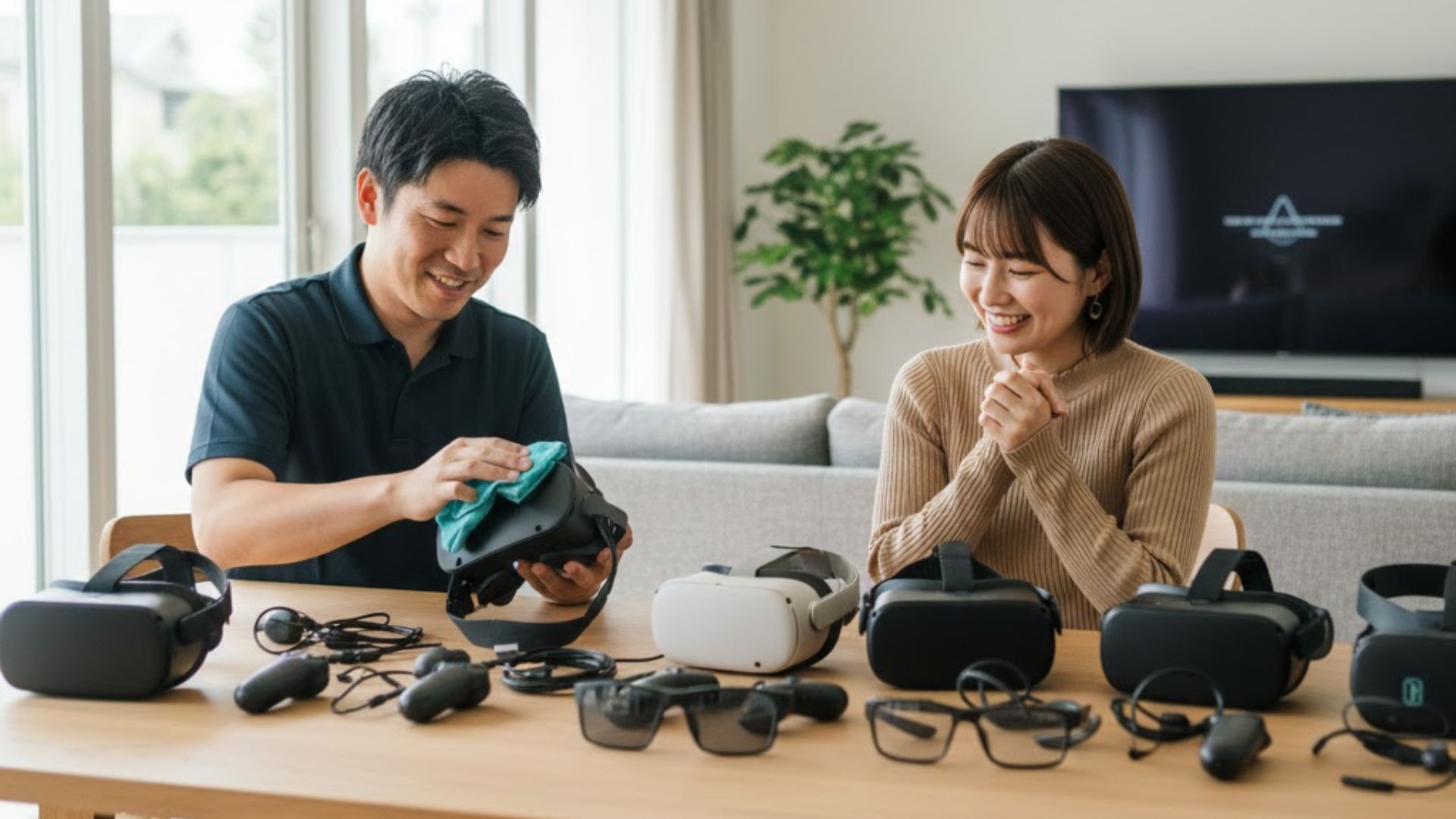 VR/AR機器の査定風景