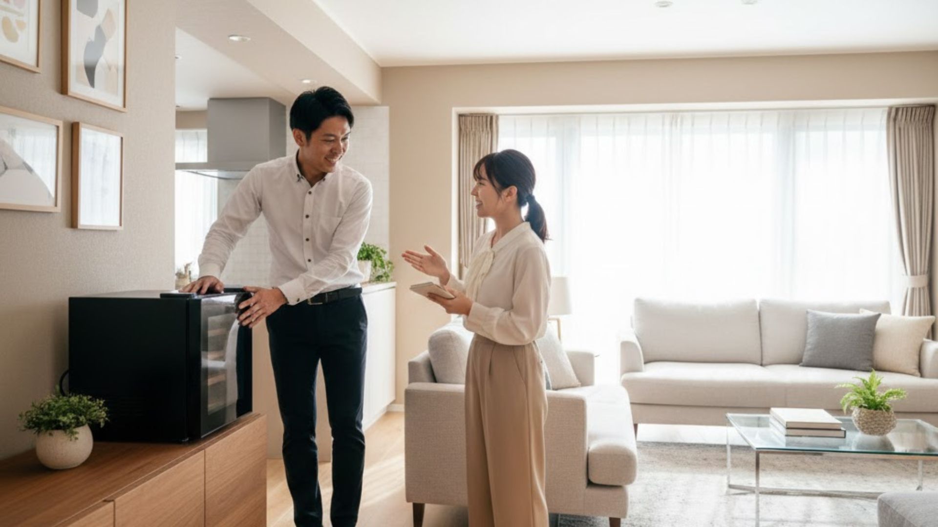 ワインセラー査定の様子